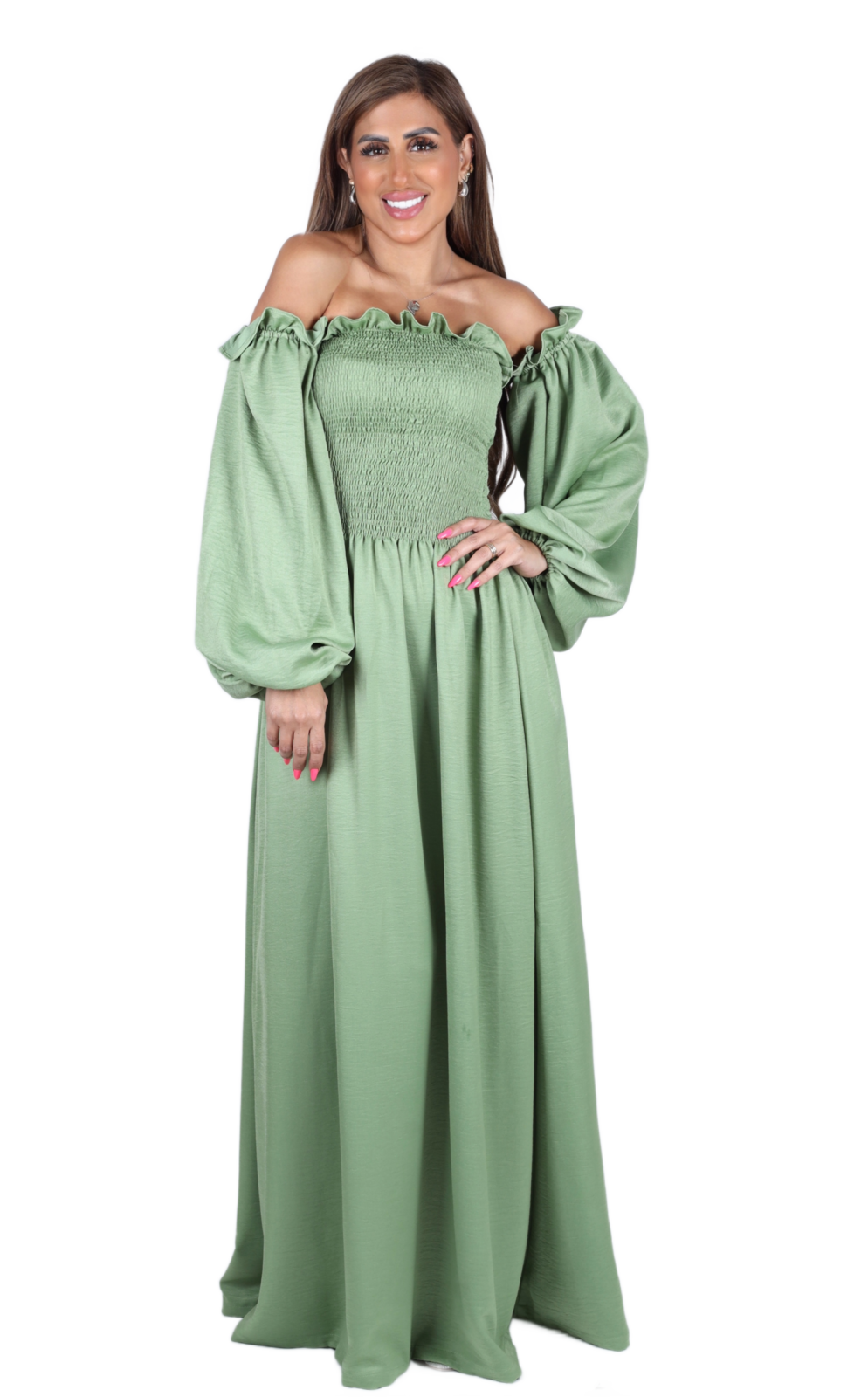 Sage Bloom Dress - Image 3