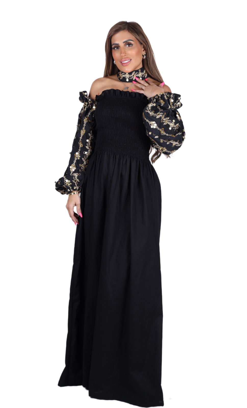 Midnight Embellished Dress - Image 5