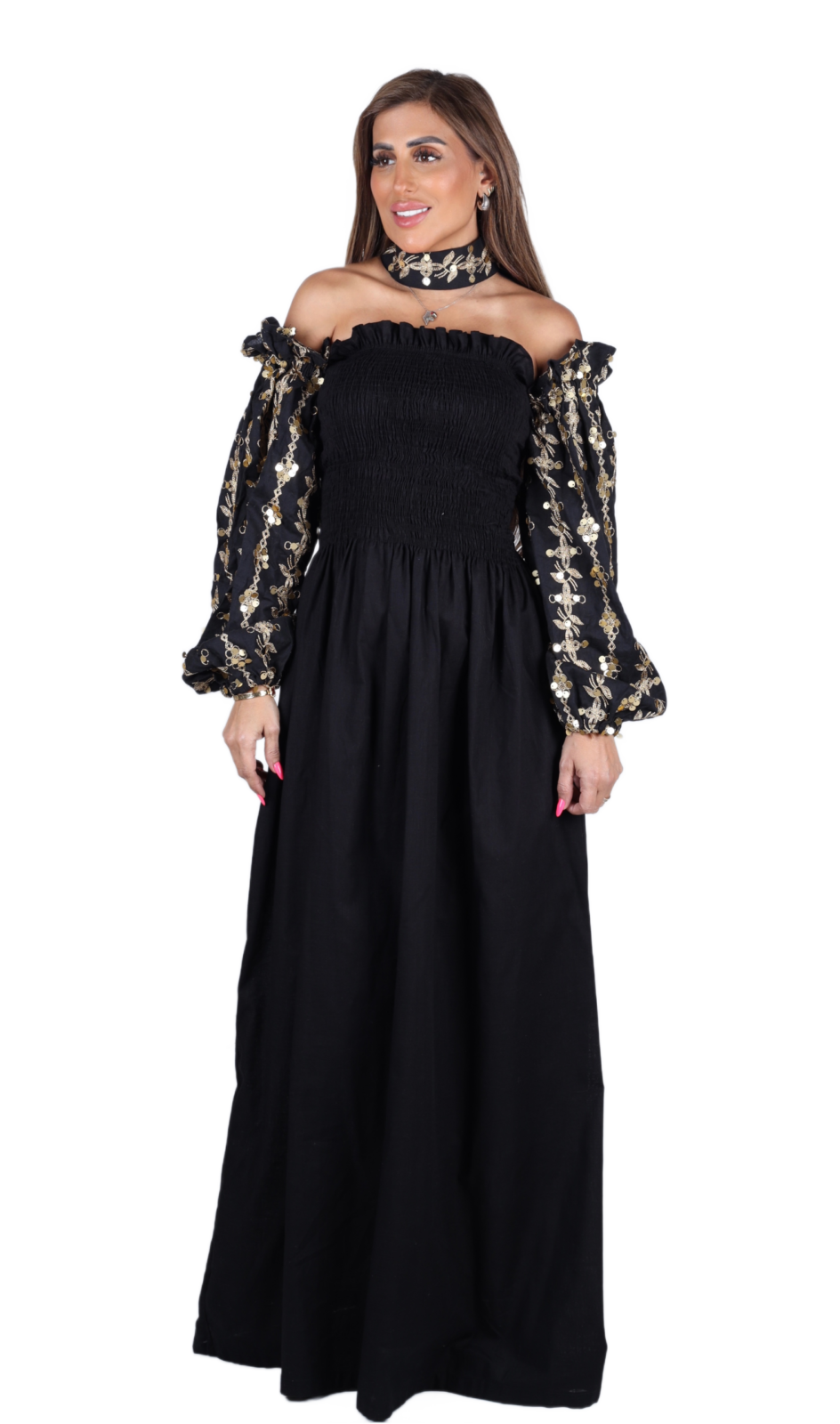 Midnight Embellished Dress - Image 4