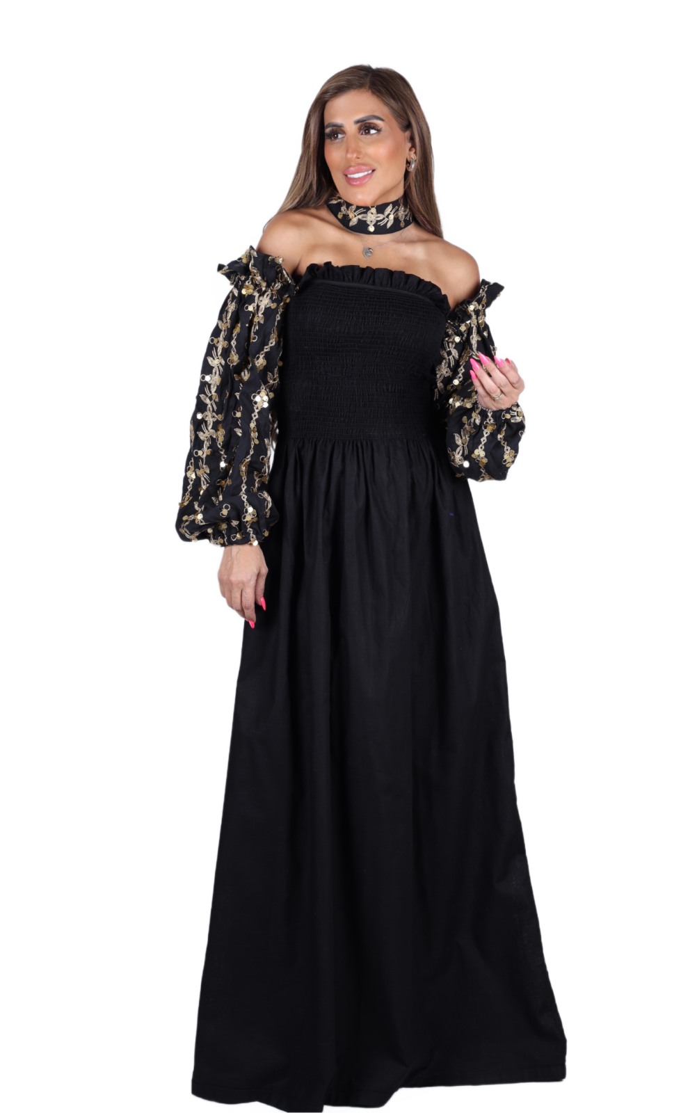 Midnight Embellished Dress - Image 3
