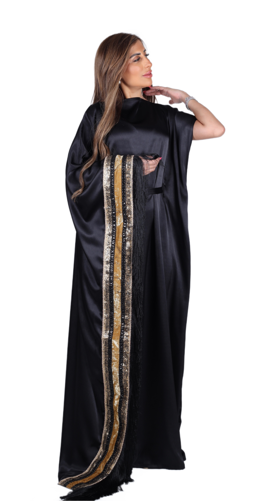 Noir Column Kaftan - Image 5