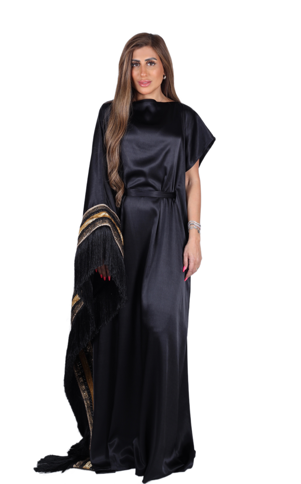 Noir Column Kaftan - Image 3