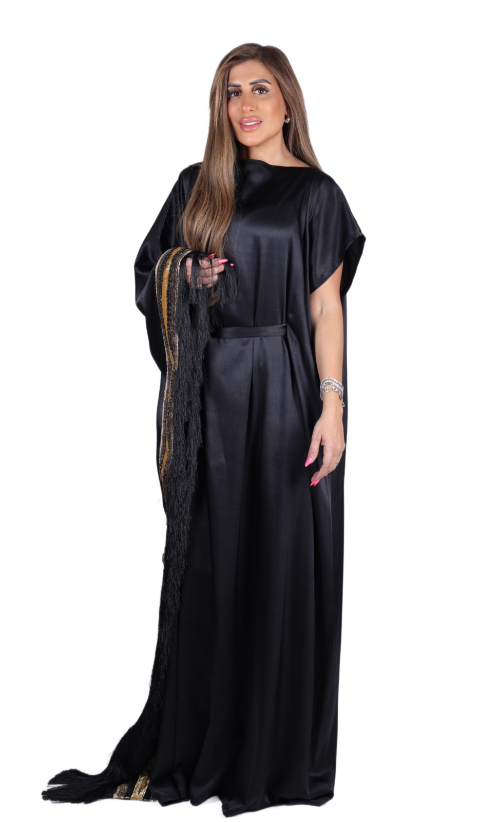 Noir Column Kaftan - Image 2