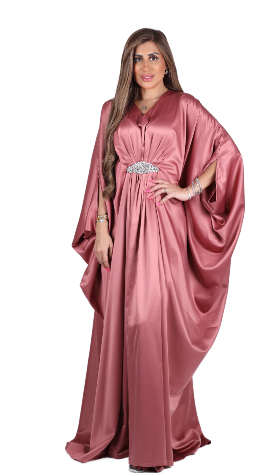 Rose Drape Kaftan