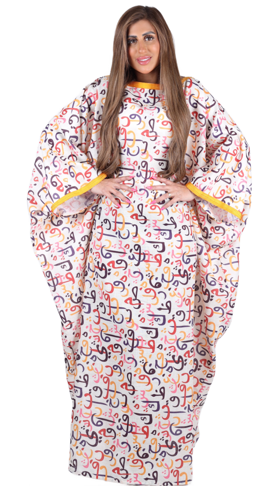 Calligraphy Linen Kaftan