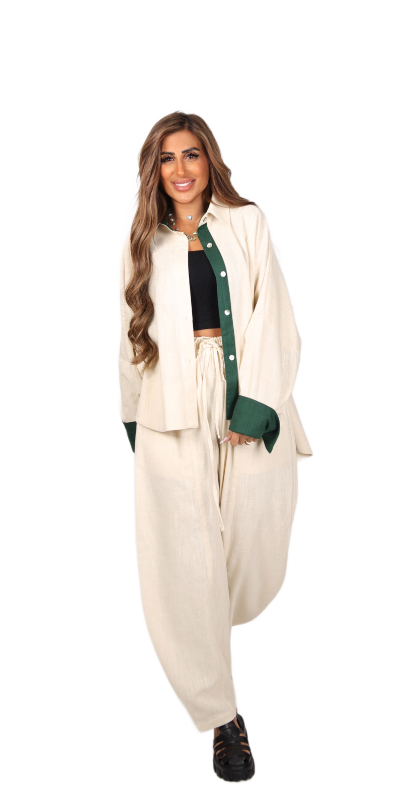 Olive Edge Linen Set - Image 8