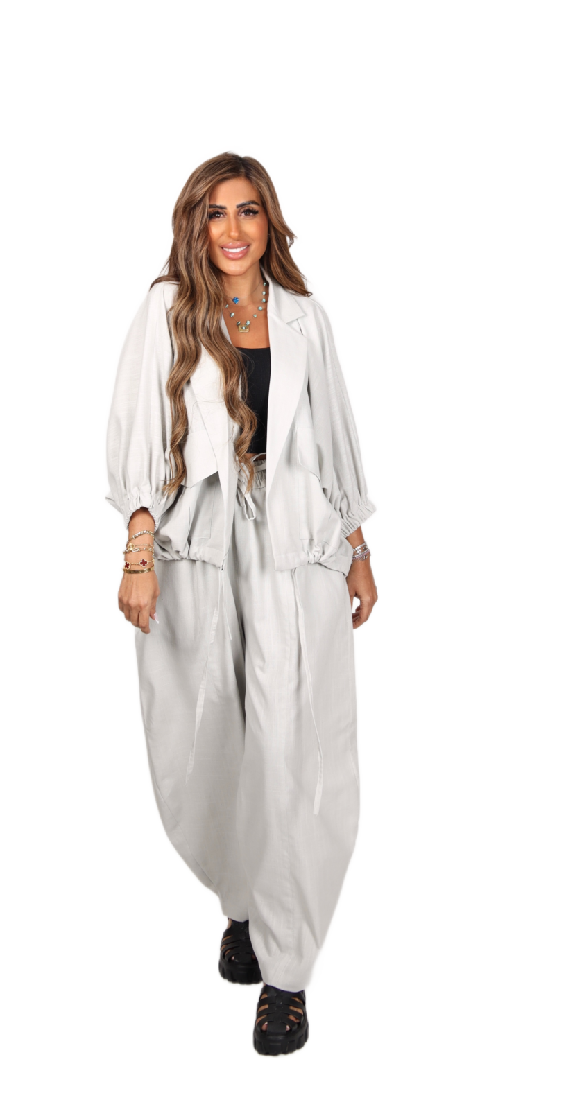 Silver Ease Linen Set