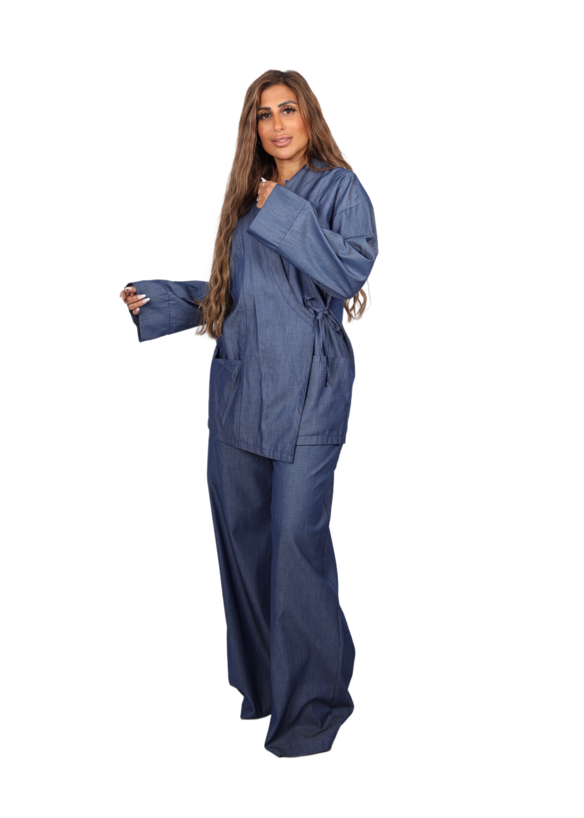 Luxe Denim Wrap Set - Image 5