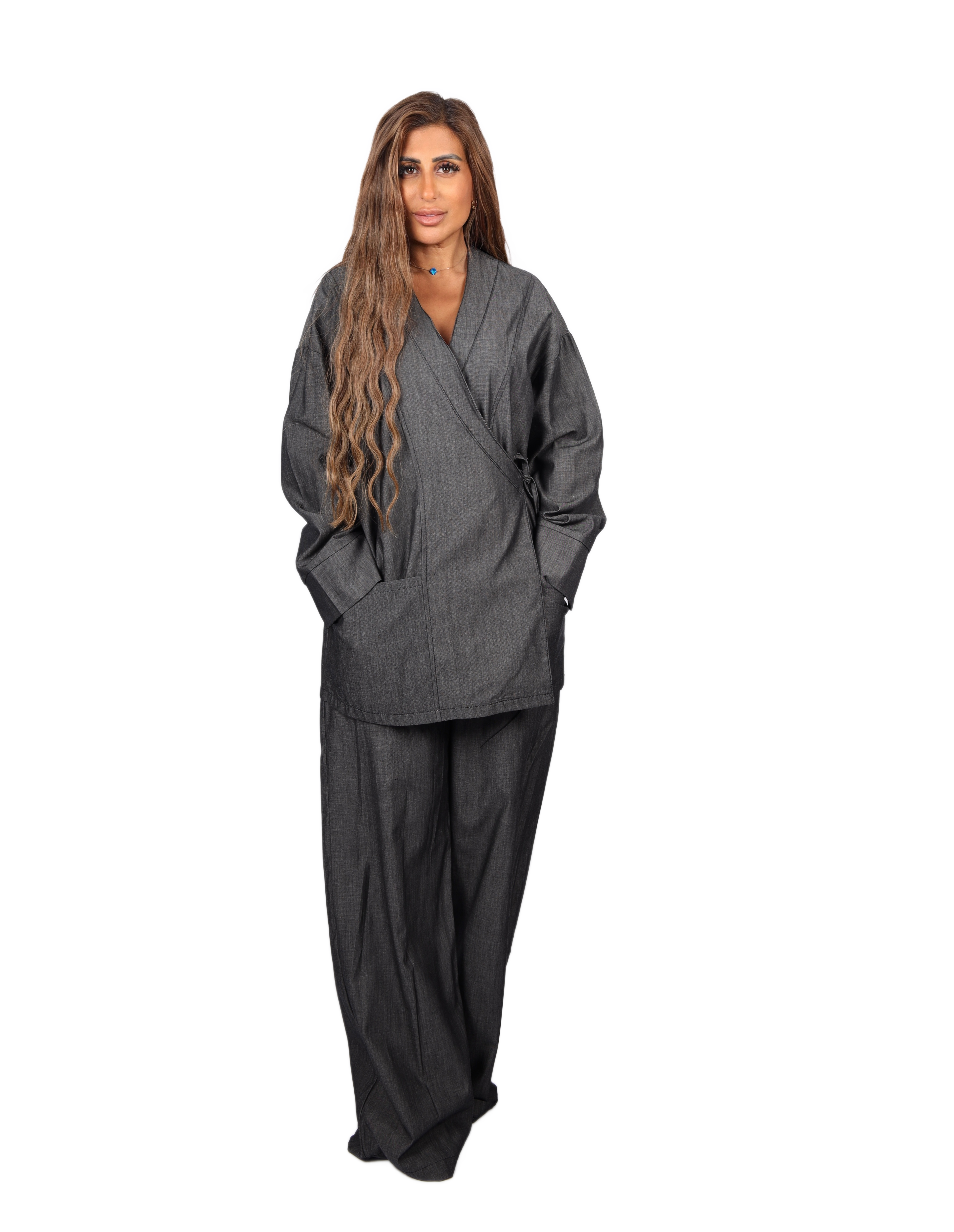 Luxe Denim Wrap Set - Image 5