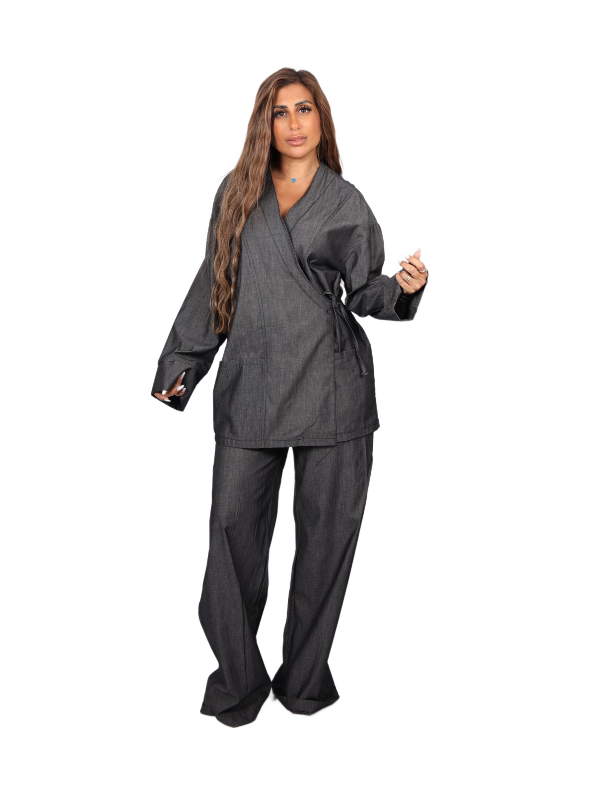Luxe Denim Wrap Set - Image 6